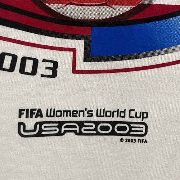 Vintage 2003 Anvil World Cup USA T Shirt - Picture 5 of 6